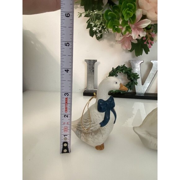 Vintage Lot of 2 Ceramic Duck Hanging Decorative Figurines Made in Taiwan R.O.C. - Picture 6 of 16